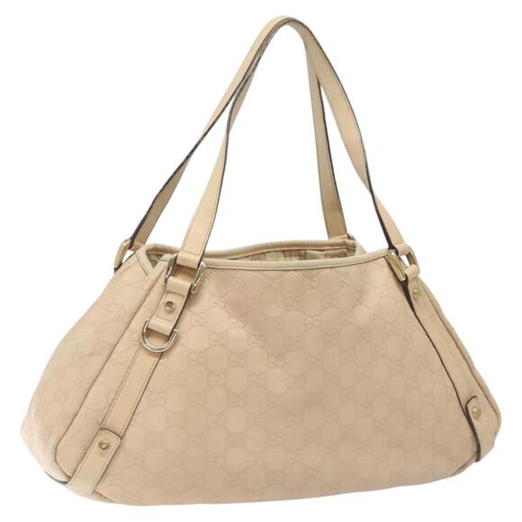 GUCCI GG Canvas Guccissima Abbey Tote Bag Beige Gold - Picture 1 of 16
